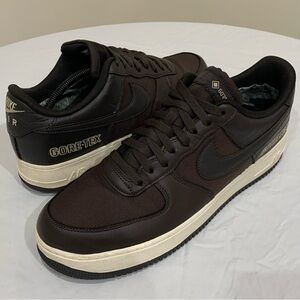 Nike Air Force 1 Gore-Tex GTX Shoes Mens Size 13 Brown Low Waterproof CT2858-201